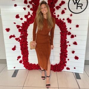 Acoa Brown Maxi Dress - Size M